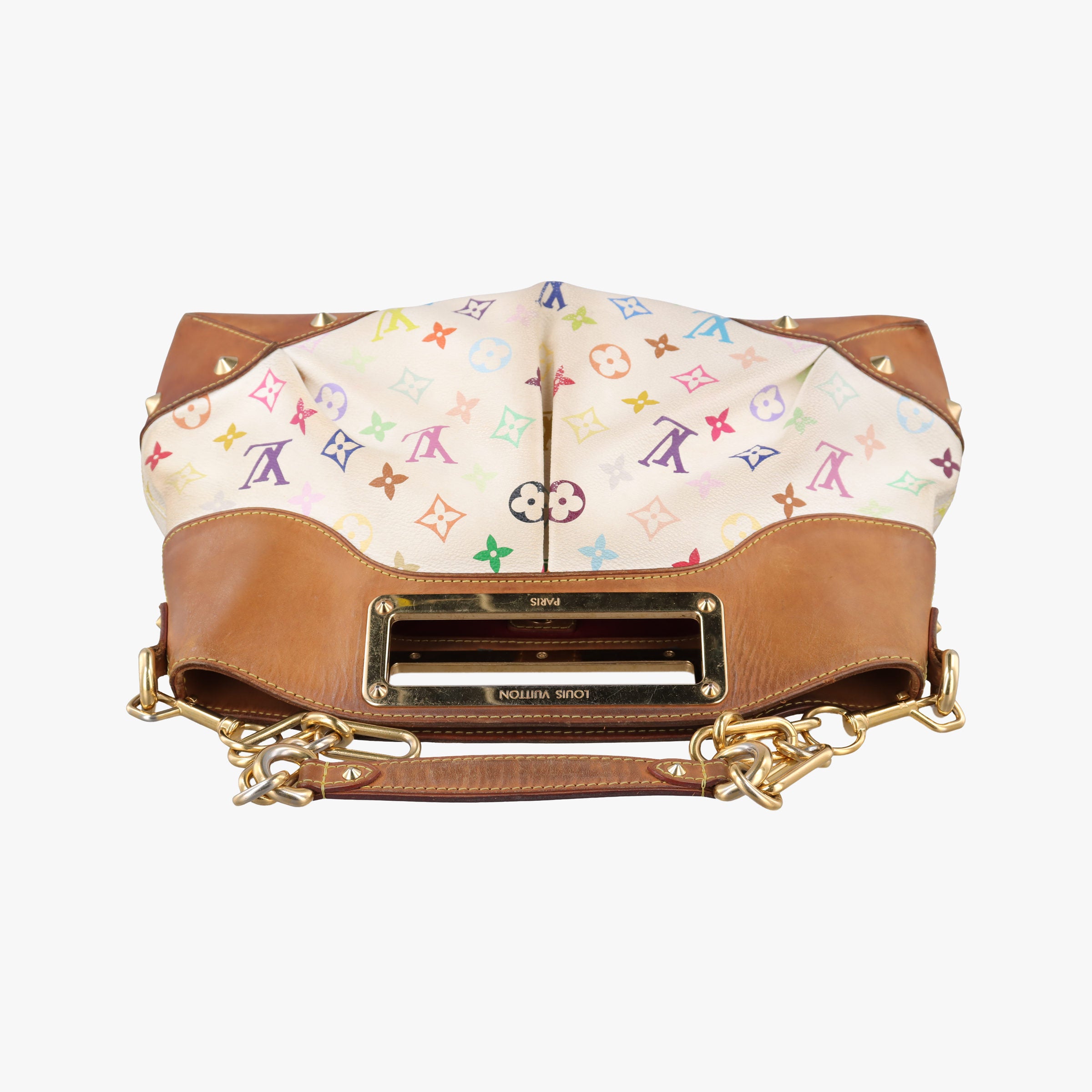 Vintage Louis Vuitton JUDY MM white Monogram Multicolor M40255 shoulderbag | stylenewstar