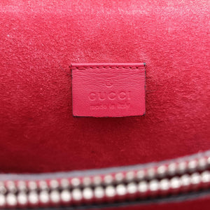 Pre-owned Gucci Dionysus beige×red PVC coated canvas× suede 400249 shoulderbag | stylenewstar