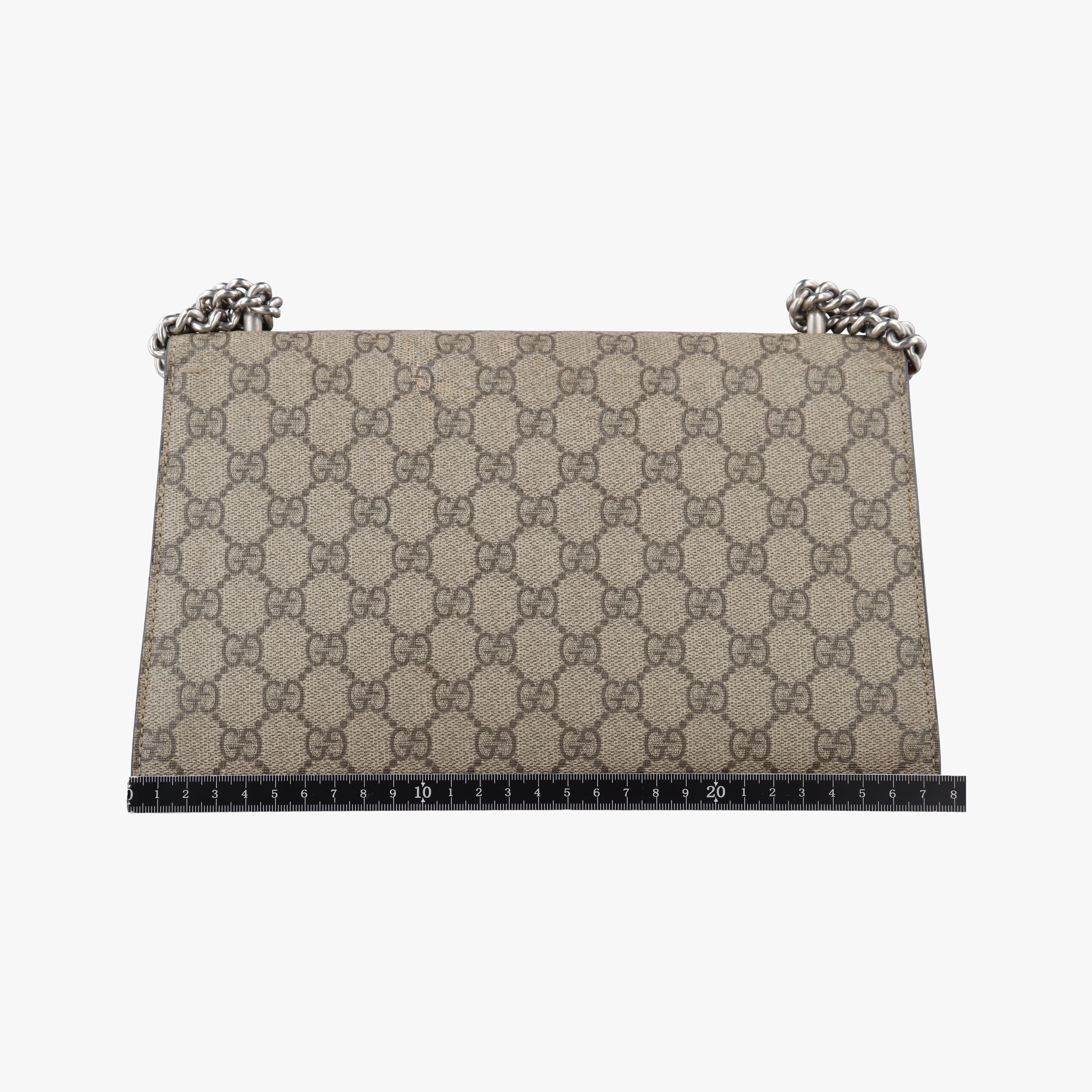 Pre-owned Gucci Dionysus beige×red PVC coated canvas× suede 400249 shoulderbag | stylenewstar