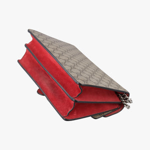 Pre-owned Gucci Dionysus beige×red PVC coated canvas× suede 400249 shoulderbag | stylenewstar