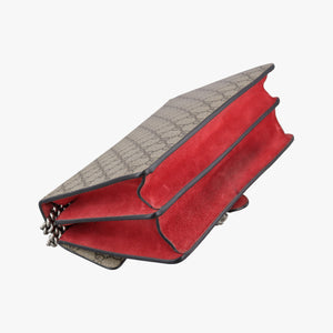 Pre-owned Gucci Dionysus beige×red PVC coated canvas× suede 400249 shoulderbag | stylenewstar