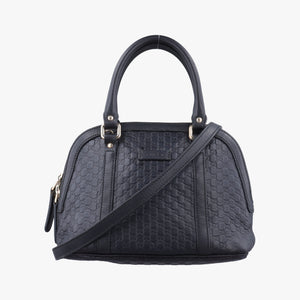 Pre-owned Gucci Microguccissima Black Leather 449654 shoulderbag | stylenewstar
