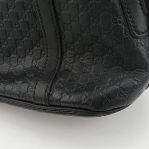 Pre-owned Gucci Microguccissima Black Leather 449654 shoulderbag | stylenewstar