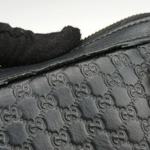 Pre-owned Gucci Microguccissima Black Leather 449654 shoulderbag | stylenewstar