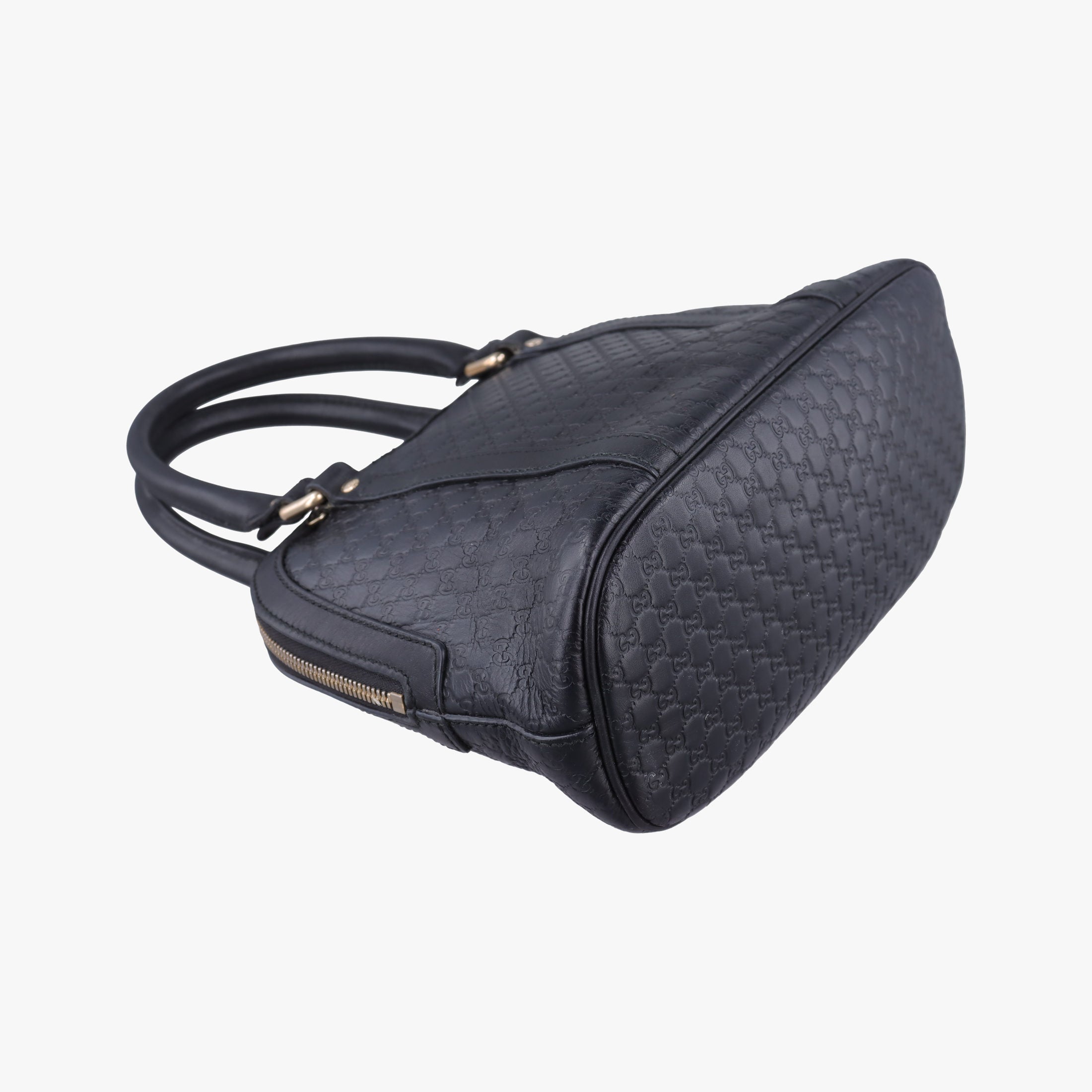 Pre-owned Gucci Microguccissima Black Leather 449654 shoulderbag | stylenewstar