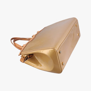 Pre-owned Louis Vuitton Br¨|a MM Beige Poodle Vernis M91755 shoulderbag | stylenewstar