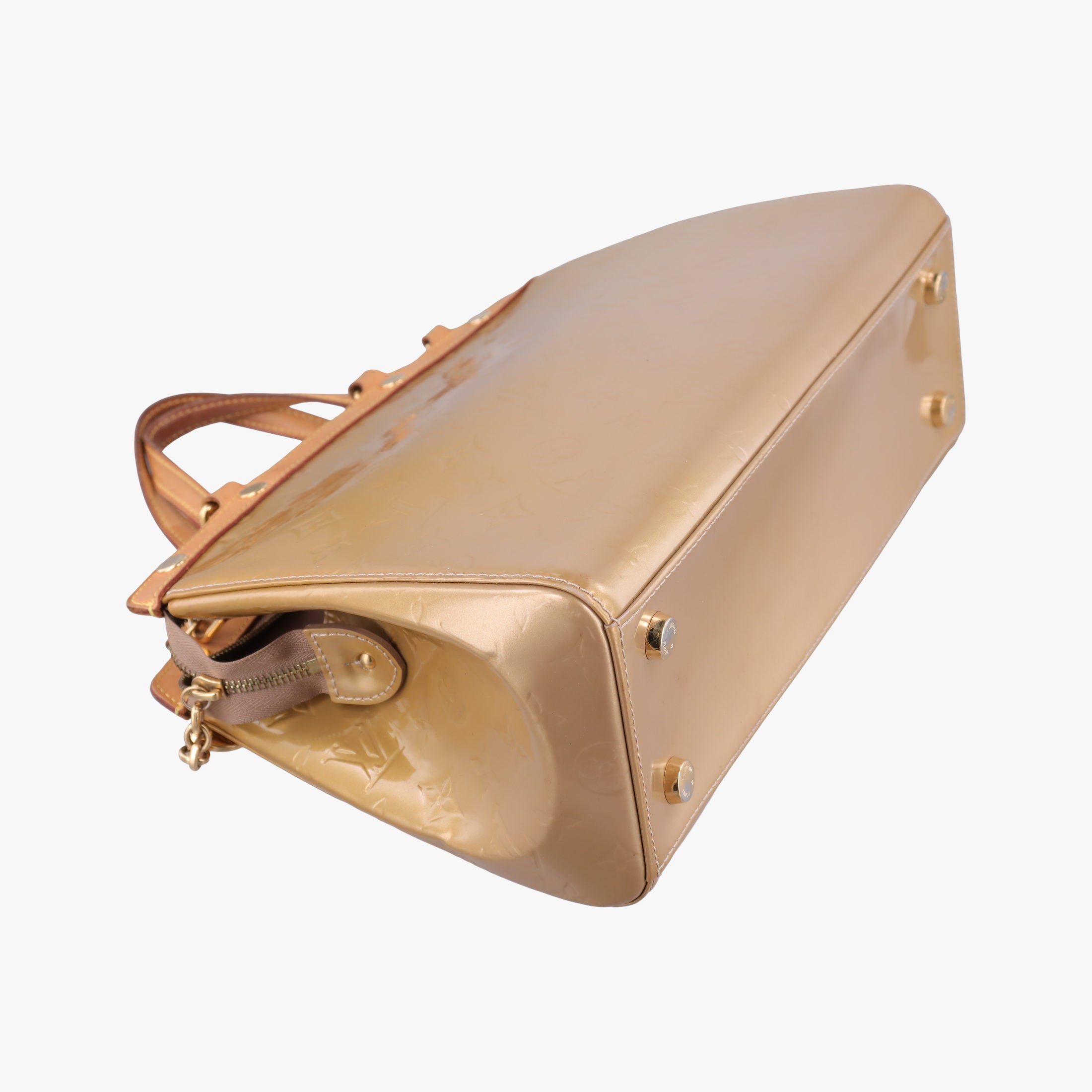 Pre-owned Louis Vuitton Br¨|a MM Beige Poodle Vernis M91755 shoulderbag | stylenewstar