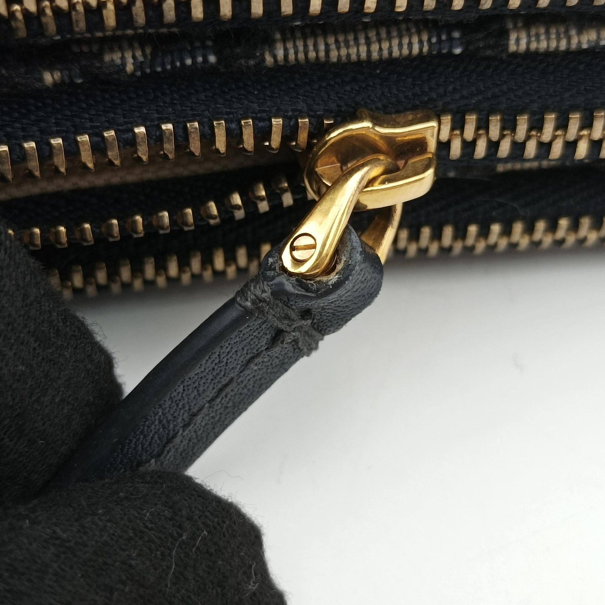 Pre-owned Christian Dior Saddle Navy×gray Jacquard  shoulderbag | stylenewstar