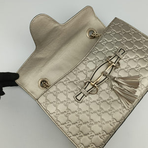 Vintage Gucci Emily Light Gold Leather 295402 shoulderbag | stylenewstar