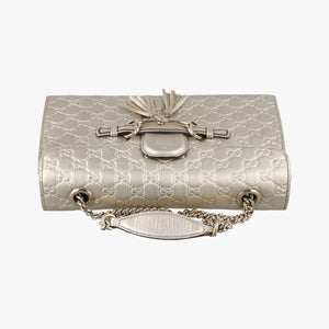 Vintage Gucci Emily Light Gold Leather 295402 shoulderbag | stylenewstar