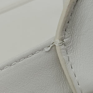 Pre-owned Christian Dior BOOK TOTE White Leather  handbag | stylenewstar