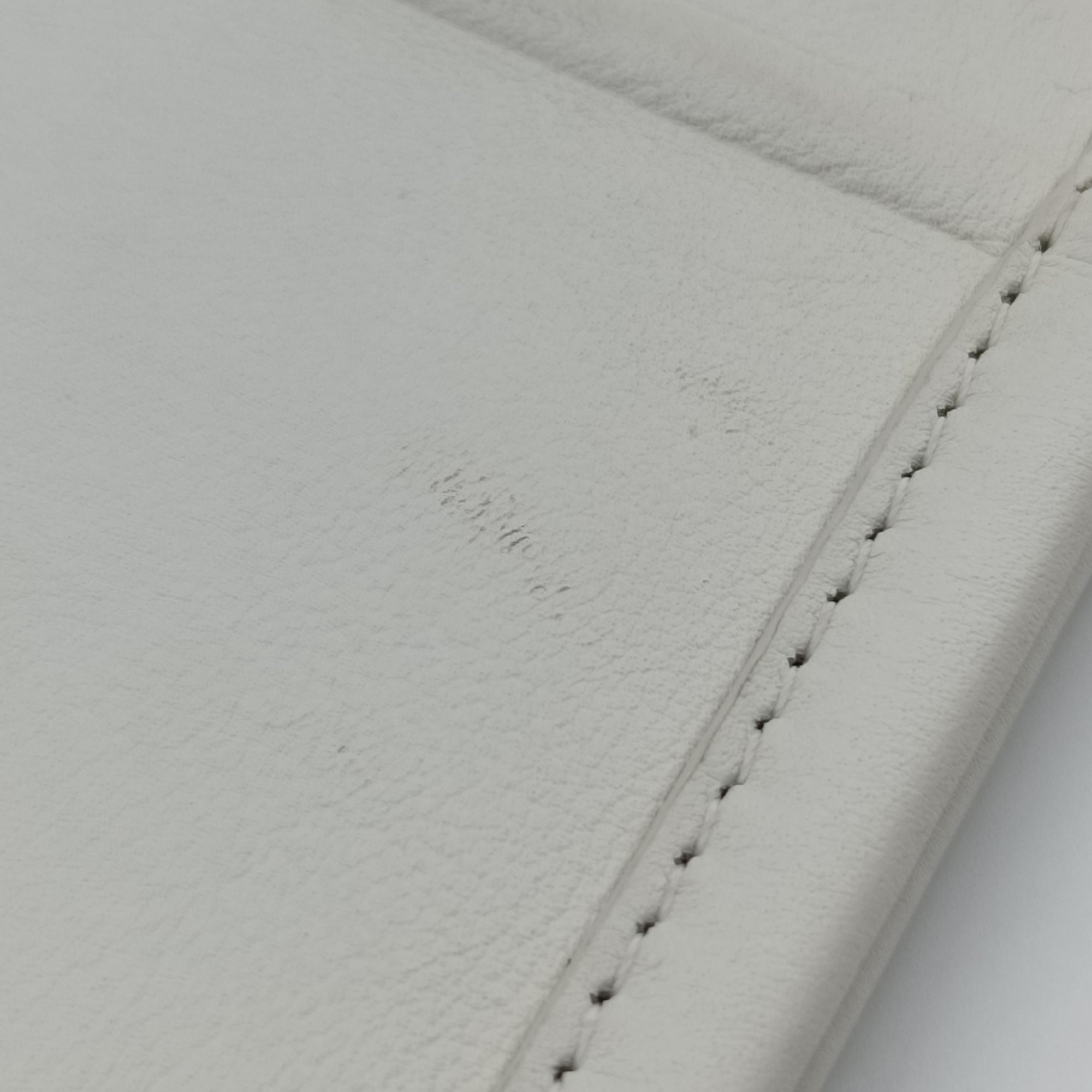 Pre-owned Christian Dior BOOK TOTE White Leather  handbag | stylenewstar