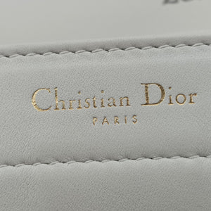 Pre-owned Christian Dior BOOK TOTE White Leather  handbag | stylenewstar