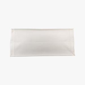 Pre-owned Christian Dior BOOK TOTE White Leather  handbag | stylenewstar