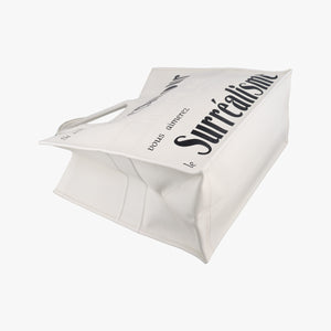 Pre-owned Christian Dior BOOK TOTE White Leather  handbag | stylenewstar