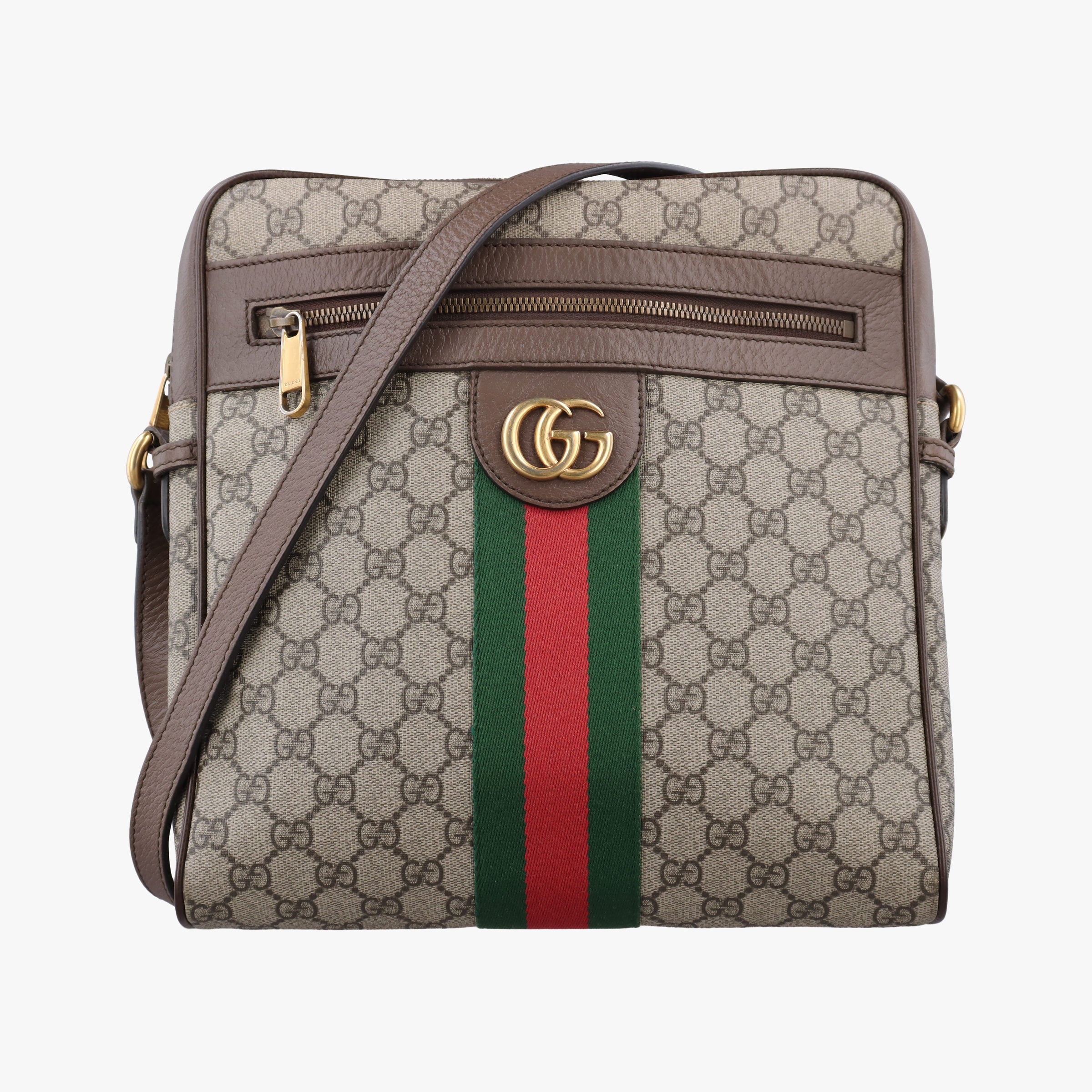 Pre-owned Gucci Ophidia Beige PVC coated canvas×leather 547934 shoulderbag | stylenewstar