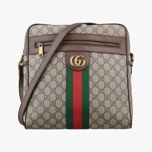 Pre-owned Gucci Ophidia Beige PVC coated canvas×leather 547934 shoulderbag | stylenewstar