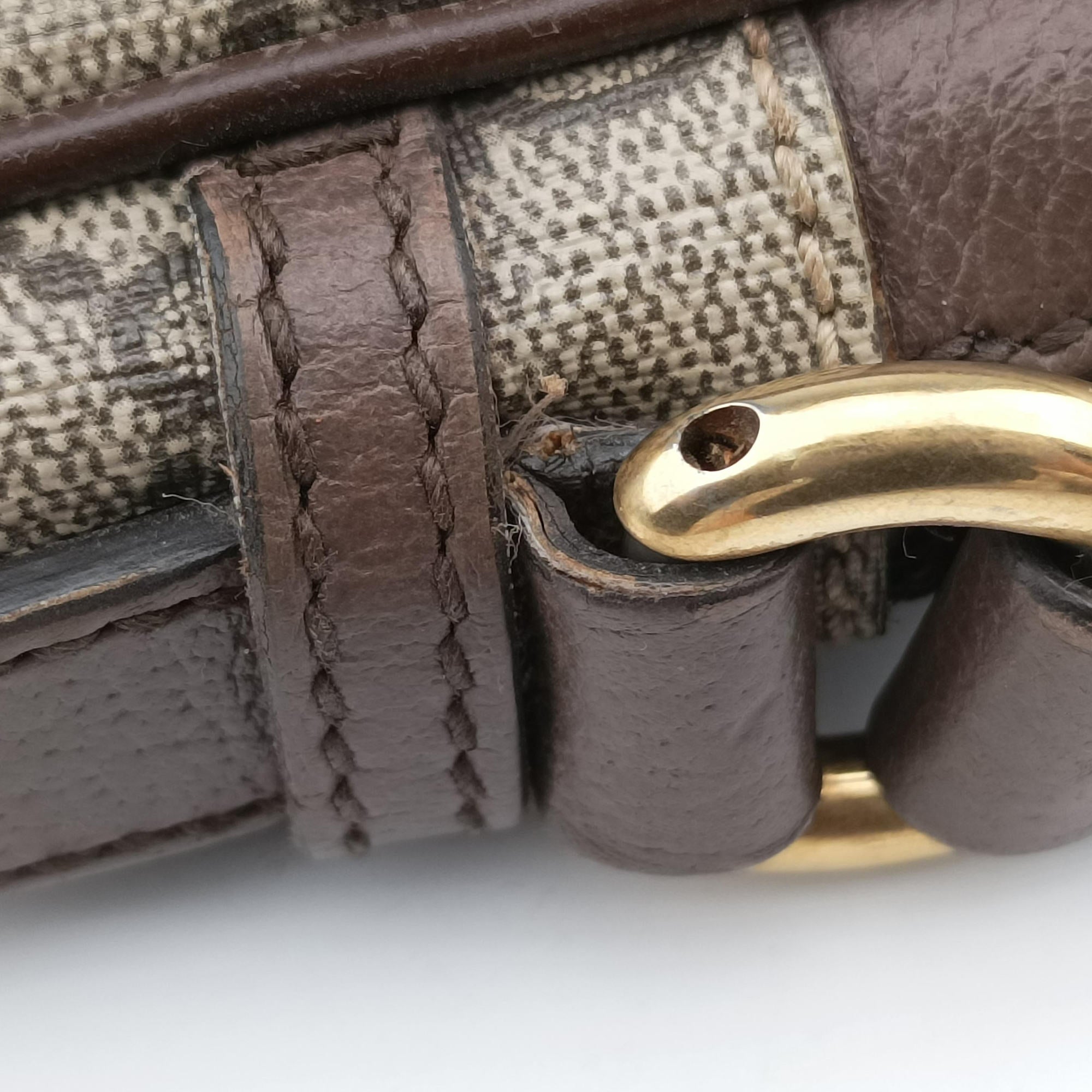 Pre-owned Gucci Ophidia Beige PVC coated canvas×leather 547934 shoulderbag | stylenewstar