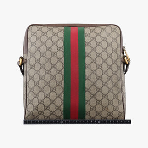 Pre-owned Gucci Ophidia Beige PVC coated canvas×leather 547934 shoulderbag | stylenewstar