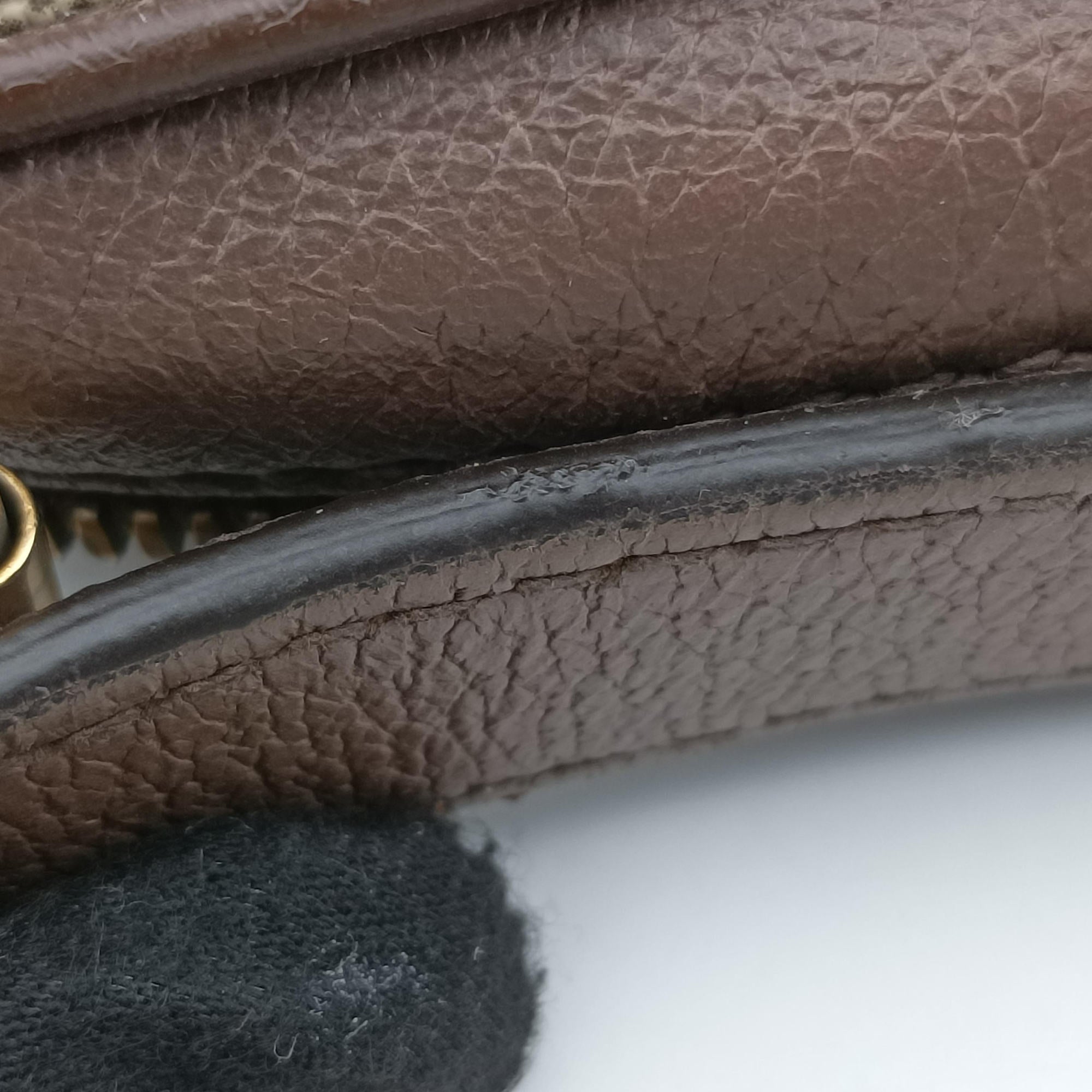 Pre-owned Gucci Ophidia Beige PVC coated canvas×leather 547934 shoulderbag | stylenewstar
