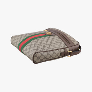 Pre-owned Gucci Ophidia Beige PVC coated canvas×leather 547934 shoulderbag | stylenewstar