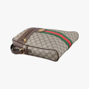 Pre-owned Gucci Ophidia Beige PVC coated canvas×leather 547934 shoulderbag | stylenewstar
