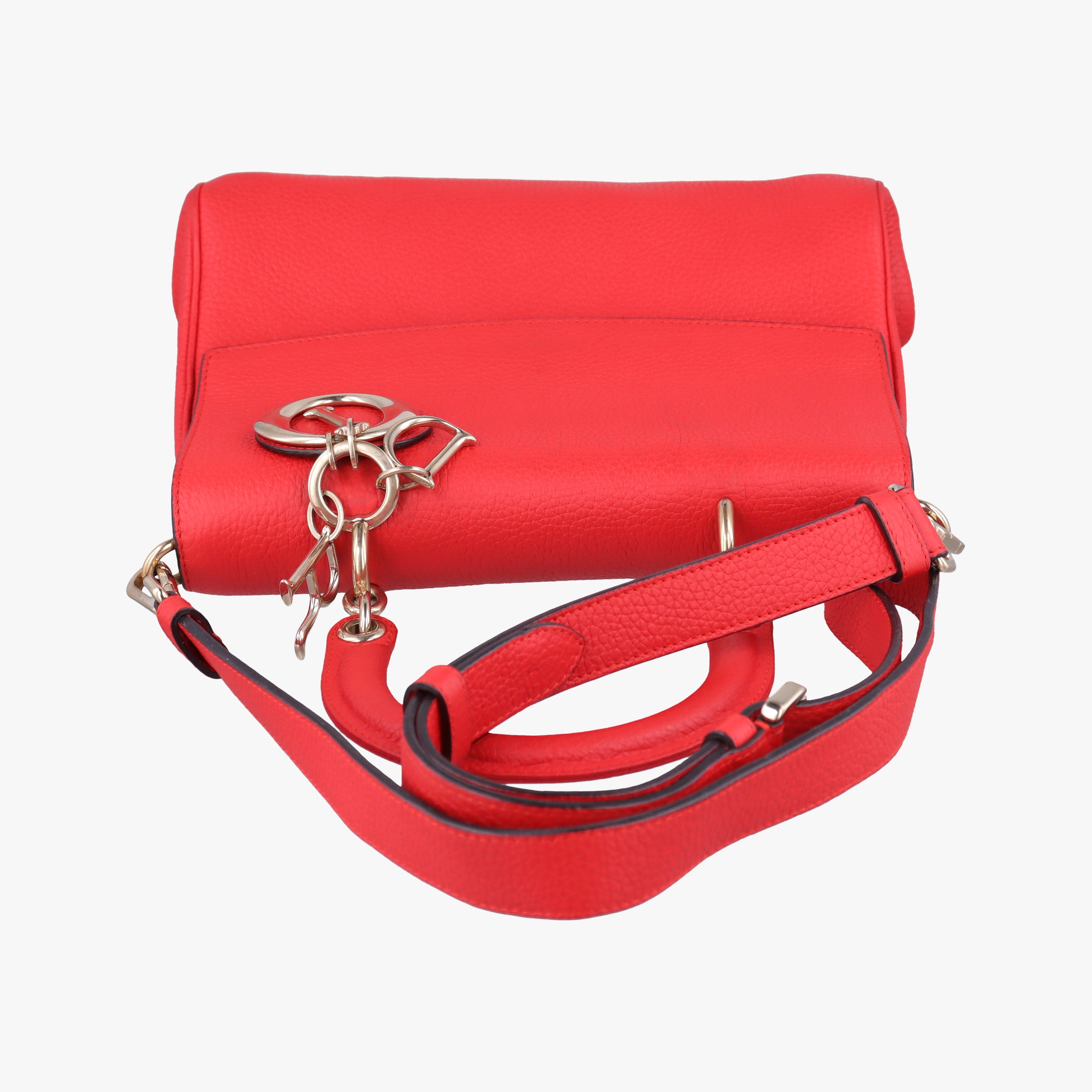 Pre-owned Christian Dior Be Dior Red Leather  shoulderbag | stylenewstar