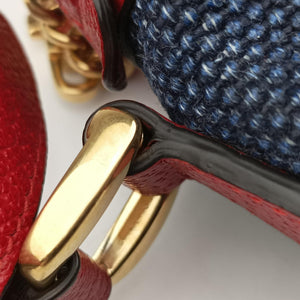 Vintage Gucci OPHIDIA Red × Navy × Ivory Canvas × Leather 517350 shoulderbag | stylenewstar