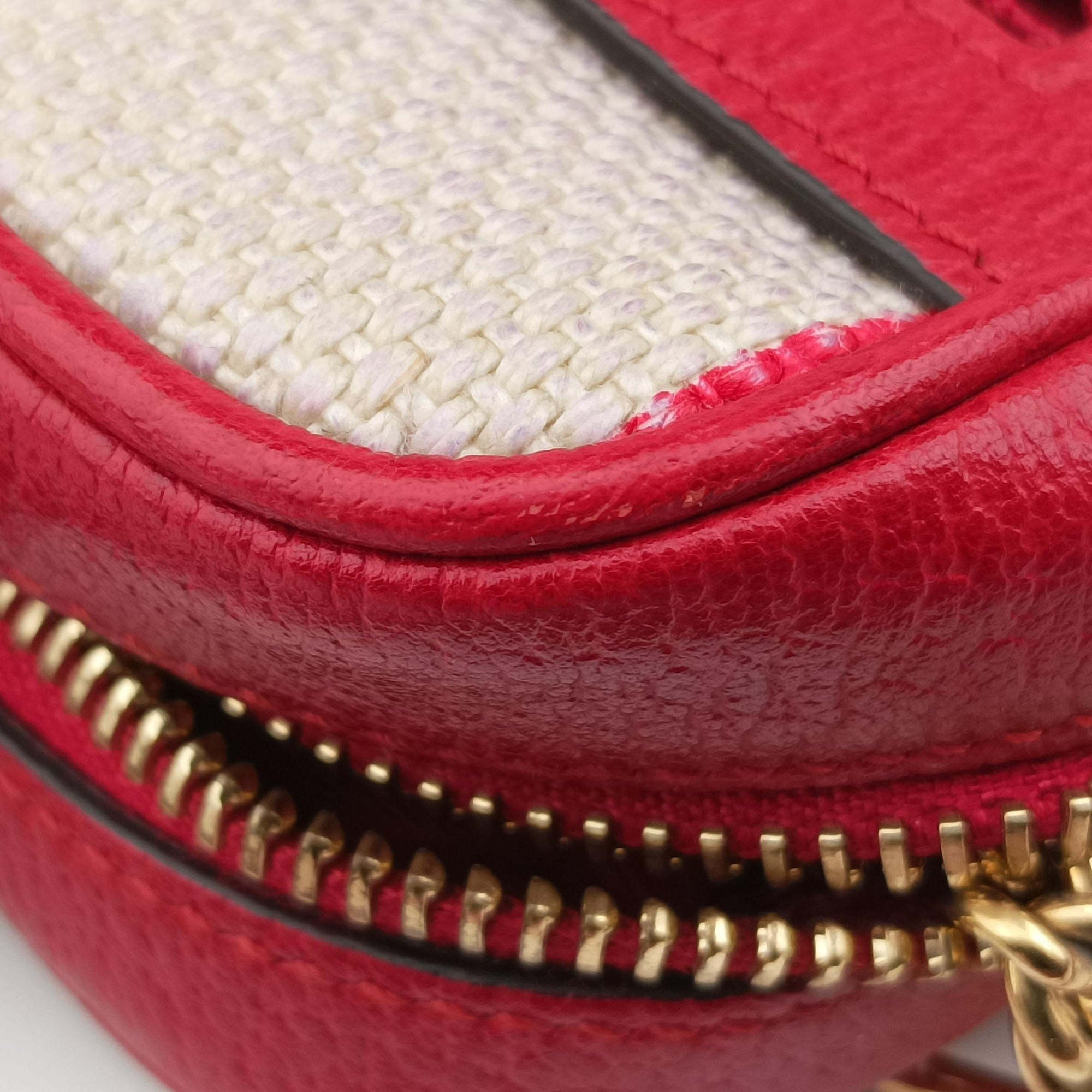 Vintage Gucci OPHIDIA Red × Navy × Ivory Canvas × Leather 517350 shoulderbag | stylenewstar