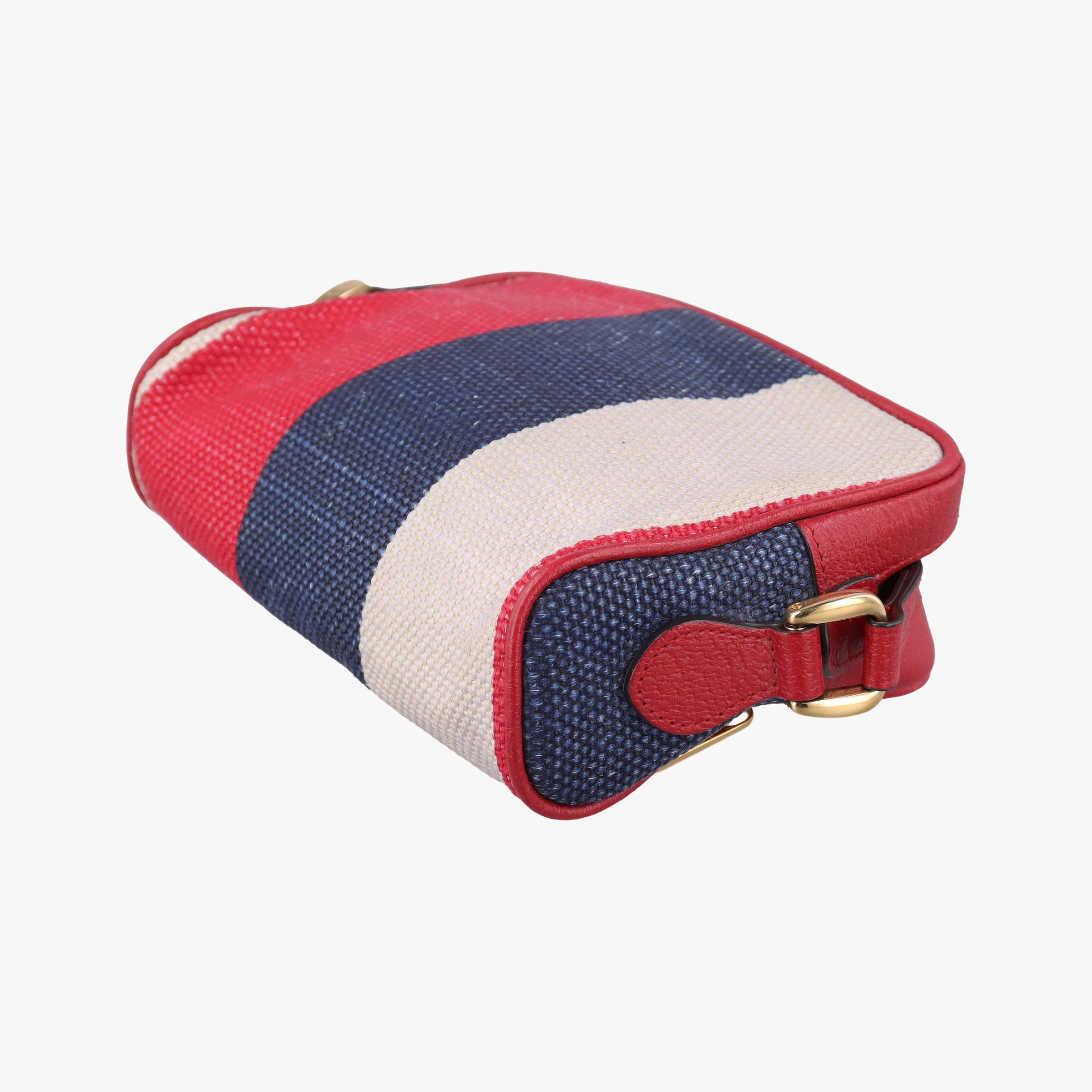 Vintage Gucci OPHIDIA Red × Navy × Ivory Canvas × Leather 517350 shoulderbag | stylenewstar