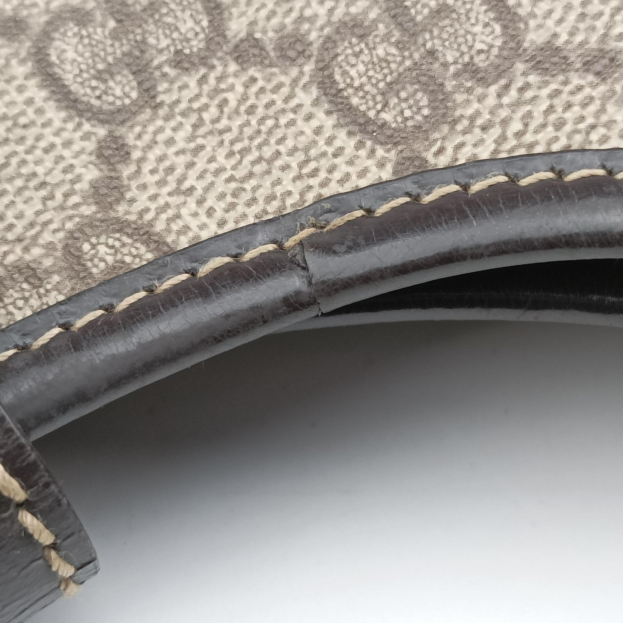 Pre-owned Gucci Jackie Brown PVC coated canvas×Leather 203495 handbag | stylenewstar
