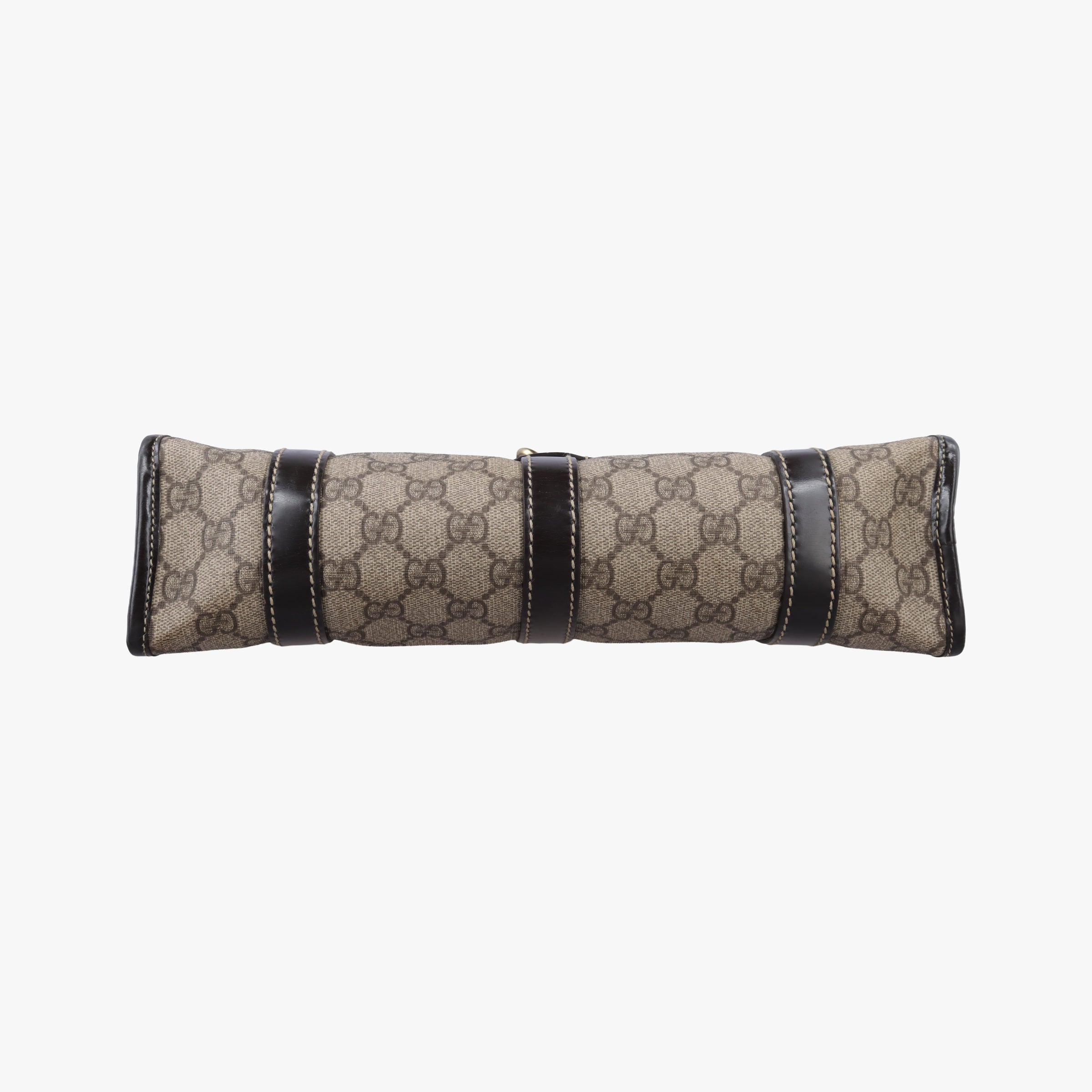 Pre-owned Gucci Jackie Brown PVC coated canvas×Leather 203495 handbag | stylenewstar