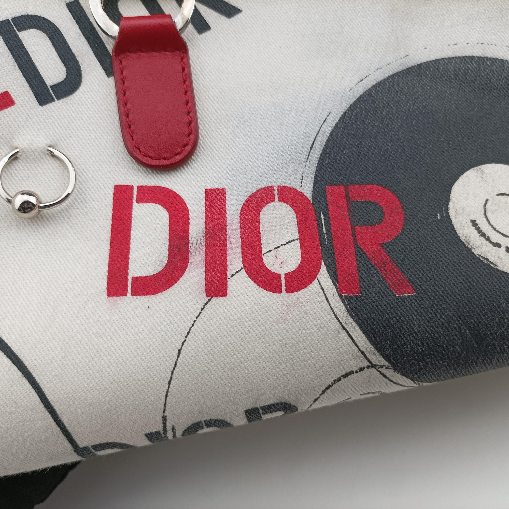 Pre-owned Christian Dior Hardcore White canvas×Leather  handbag | stylenewstar