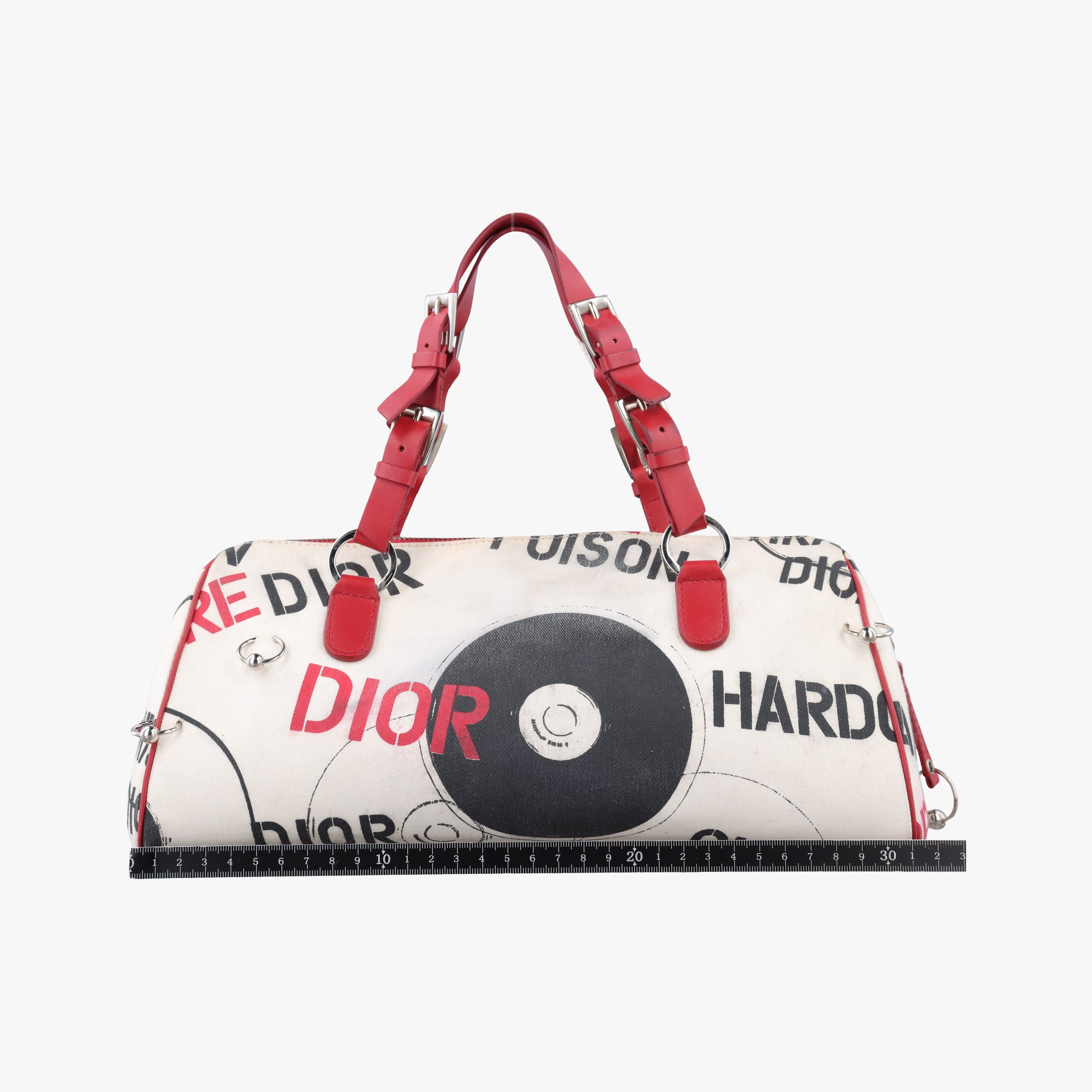 Pre-owned Christian Dior Hardcore White canvas×Leather  handbag | stylenewstar
