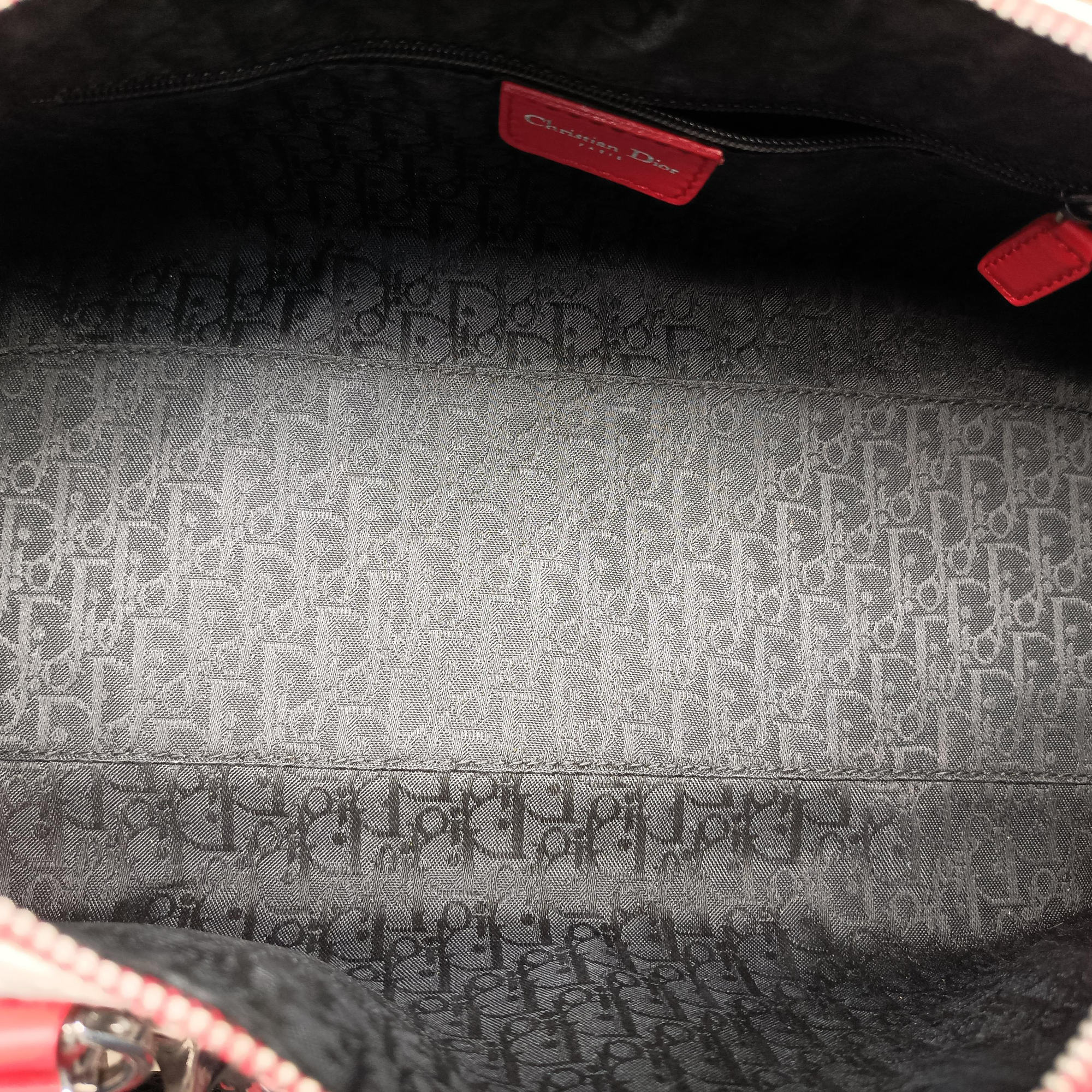 Pre-owned Christian Dior Hardcore White canvas×Leather  handbag | stylenewstar