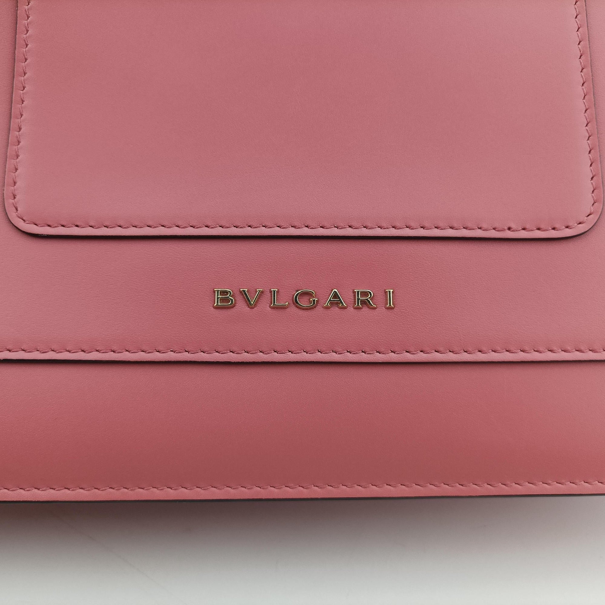 Pre-owned Bvlgari Serpenti Forever Pink leather  shoulderbag | stylenewstar