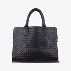 Vintage Bottega Veneta Intrecciato Black lambskin  handbag | stylenewstar