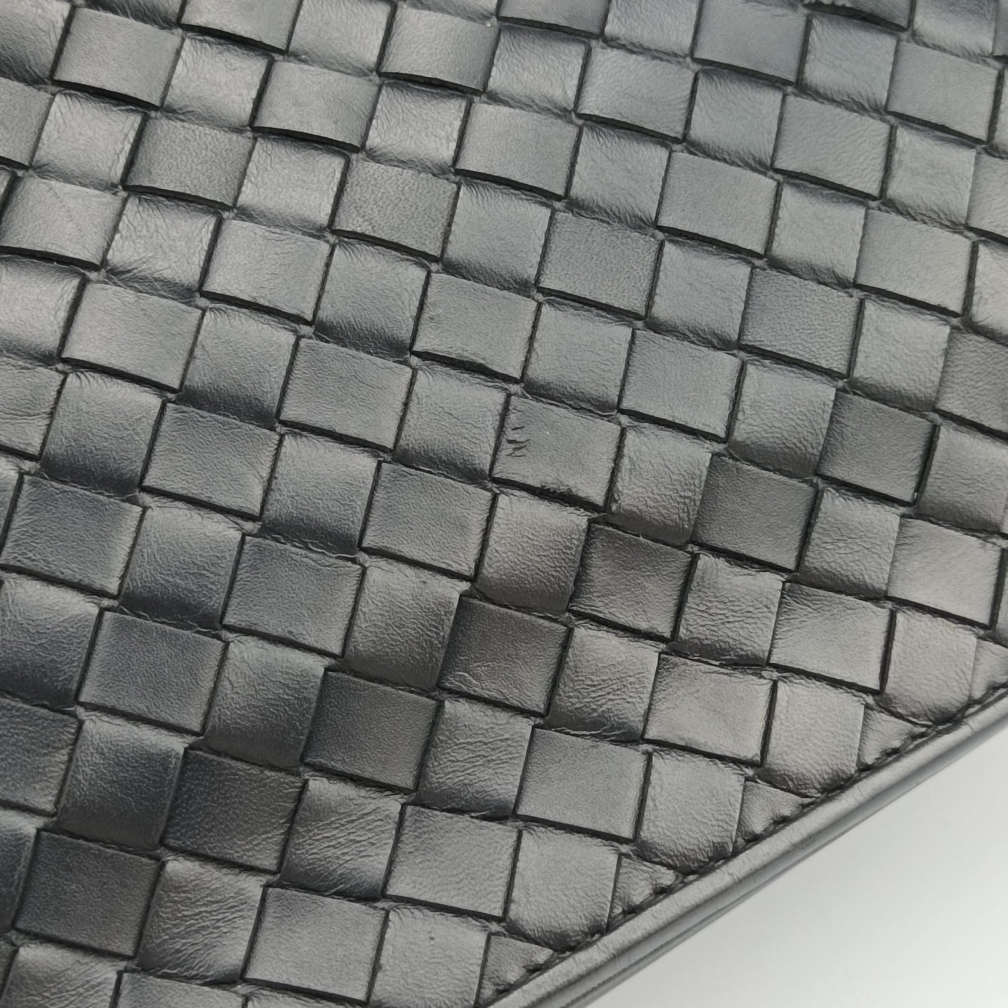 Vintage Bottega Veneta Intrecciato Black lambskin  handbag | stylenewstar