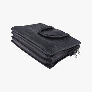 Vintage Bottega Veneta Intrecciato Black lambskin  handbag | stylenewstar