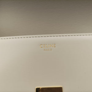 Secondhand Celine Claude Triomphe Beige Leather  shoulderbag | stylenewstar