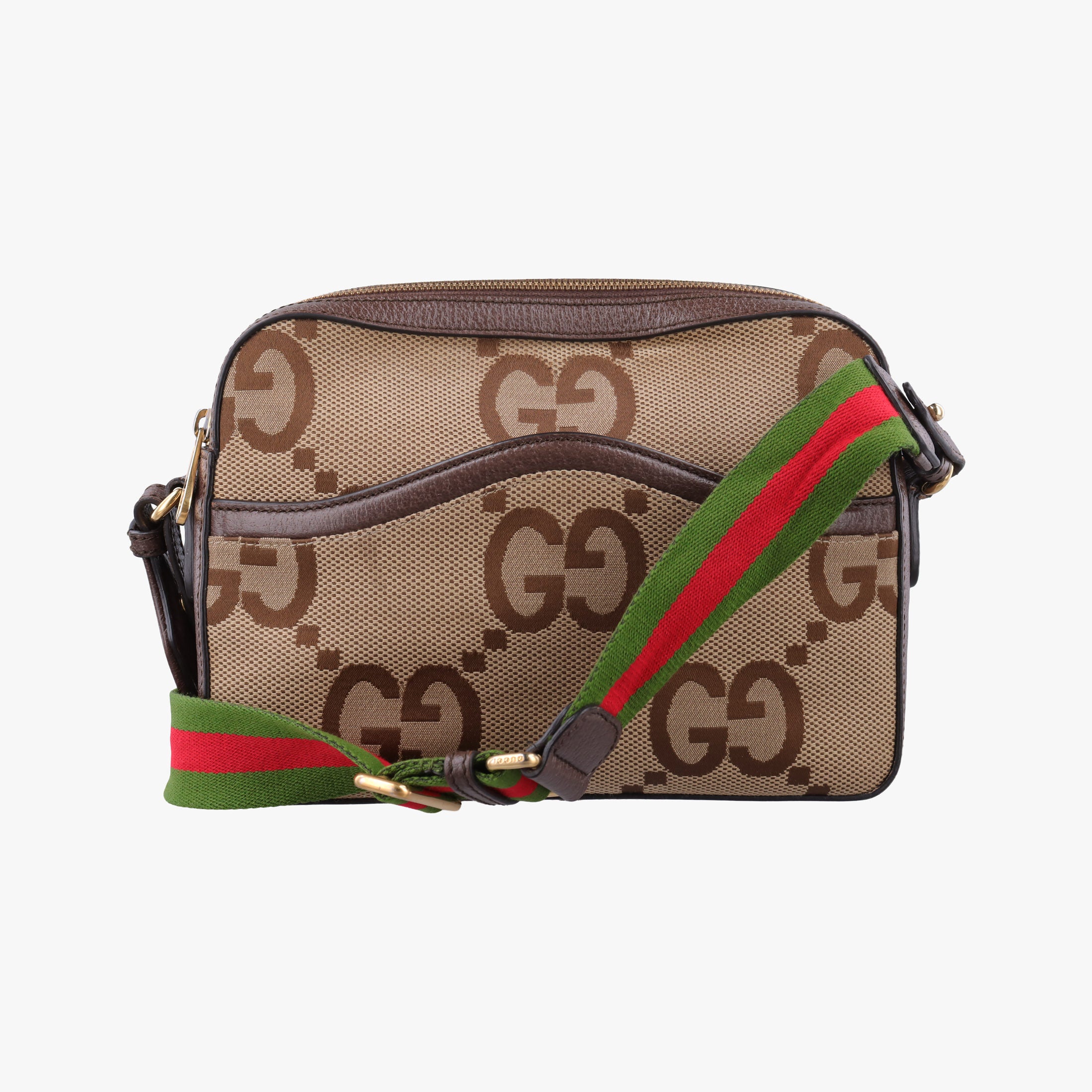 Secondhand Gucci Jumbo GG Messenger Brown canvas×leather 675891 shoulderbag | stylenewstar