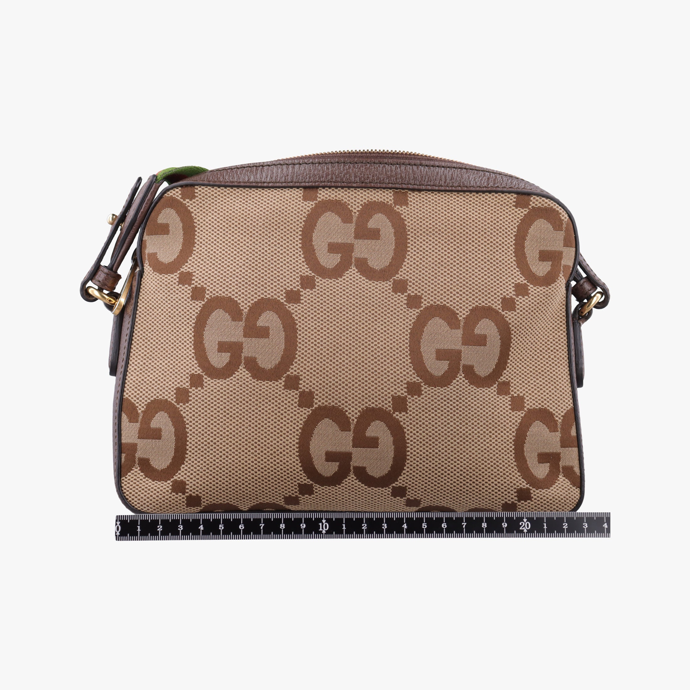 Secondhand Gucci Jumbo GG Messenger Brown canvas×leather 675891 shoulderbag | stylenewstar