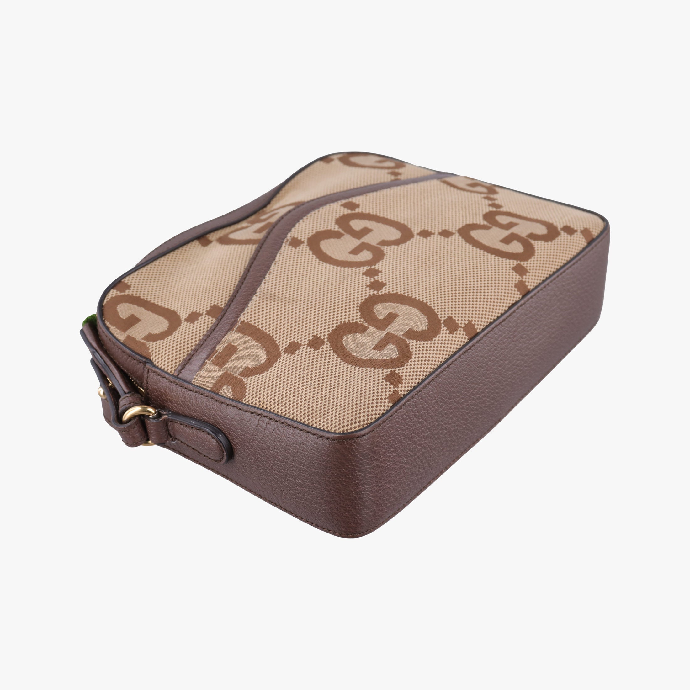 Secondhand Gucci Jumbo GG Messenger Brown canvas×leather 675891 shoulderbag | stylenewstar