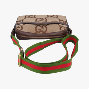 Secondhand Gucci Jumbo GG Messenger Brown canvas×leather 675891 shoulderbag | stylenewstar