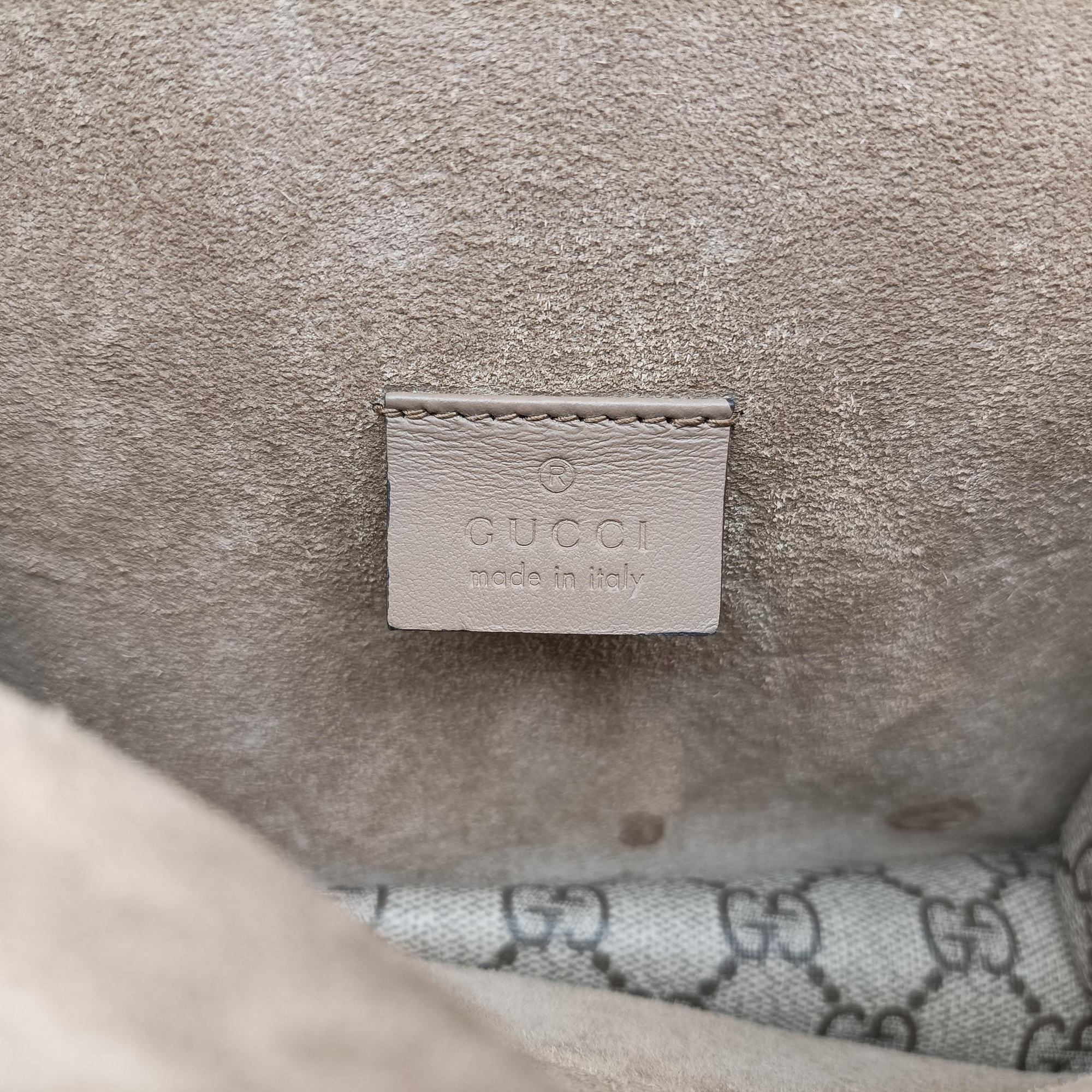 Secondhand Gucci Dionysus Beige×Brown PVC coated canvas × suede 421970 shoulderbag | stylenewstar