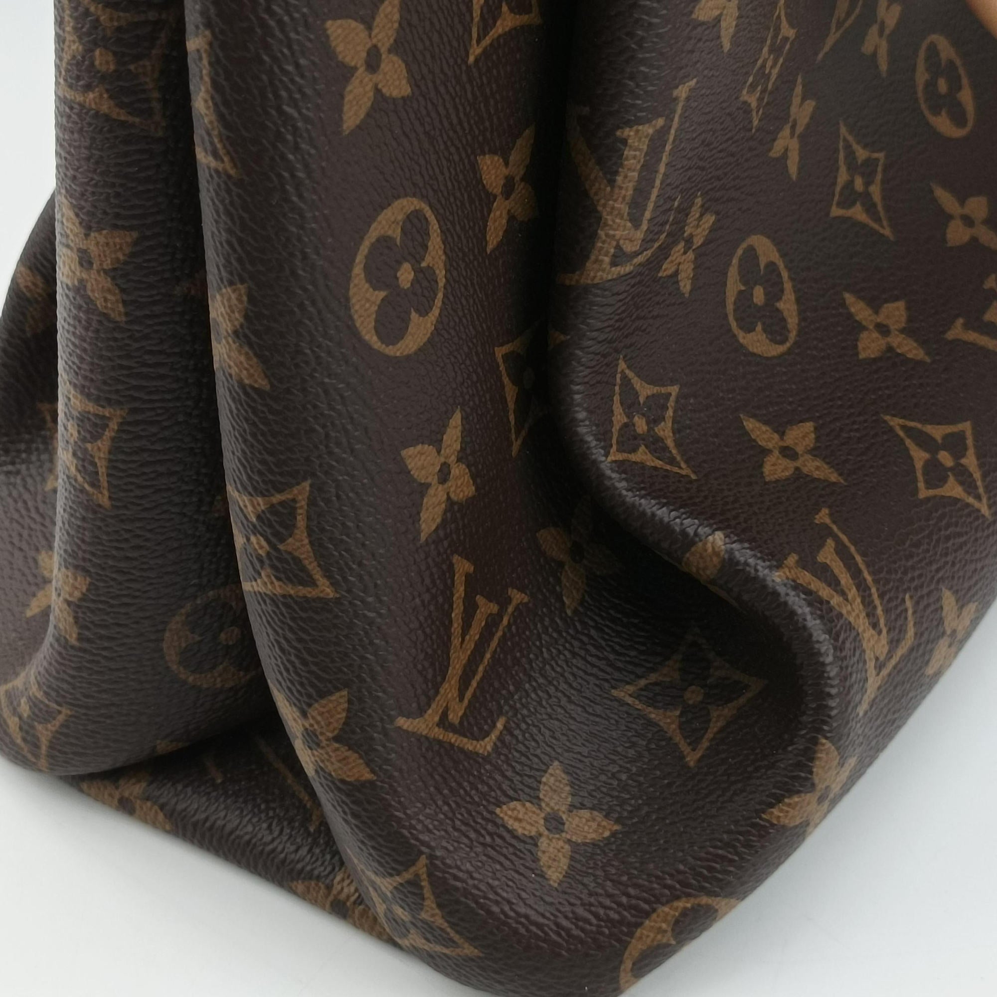 Pre-owned Louis Vuitton Rivoli MM Brown Monogram Canvas M44546 handbag | stylenewstar