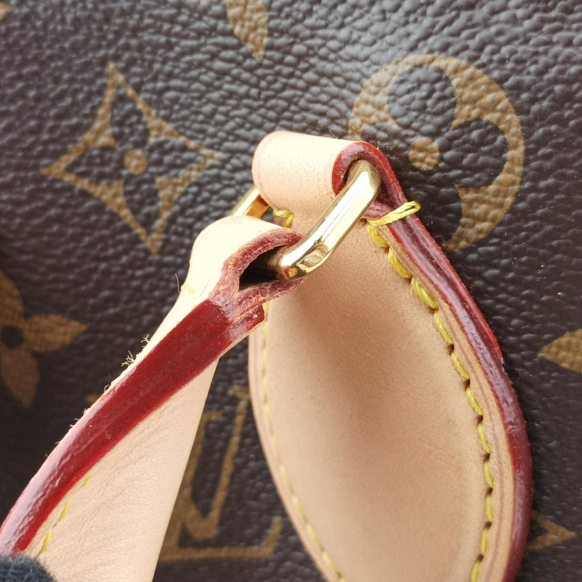 Pre-owned Louis Vuitton Rivoli MM Brown Monogram Canvas M44546 handbag | stylenewstar