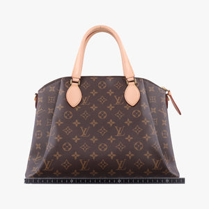 Pre-owned Louis Vuitton Rivoli MM Brown Monogram Canvas M44546 handbag | stylenewstar