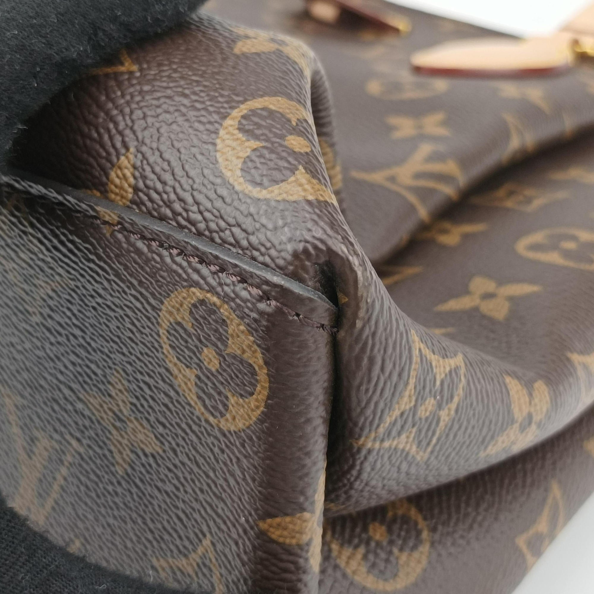Pre-owned Louis Vuitton Rivoli MM Brown Monogram Canvas M44546 handbag | stylenewstar