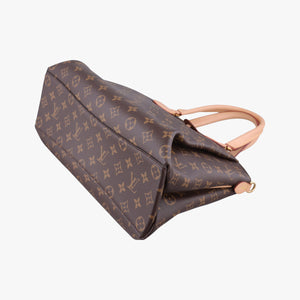 Pre-owned Louis Vuitton Rivoli MM Brown Monogram Canvas M44546 handbag | stylenewstar